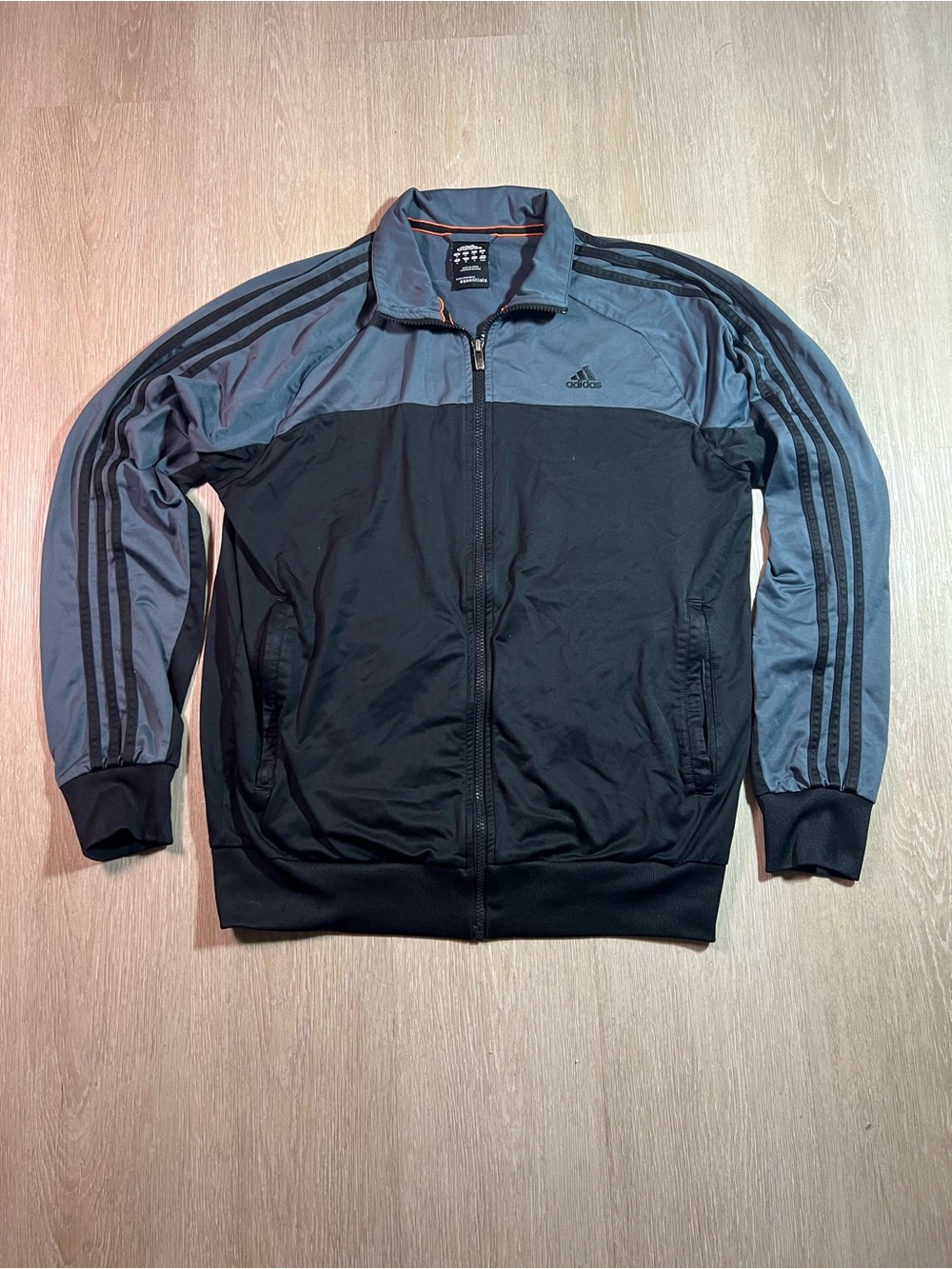 Adidas Men's Black & Gray Climacool Track Jacket